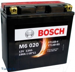 Мотоаккумулятор Bosch M6 YT14B-4/YT14B-BS 512903013 / 0092M60200 (12 А/ч)