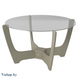 столик журнальный со стеклом модель 11.3 серый ясень на Vishop.by 