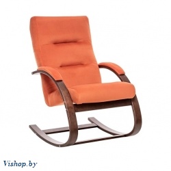 Кресло-качалка Leset Милано орех текстура Velur V39 на Vishop.by 