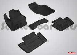 Коврики салона резиновые с бортиком для PEUGEOT 308 