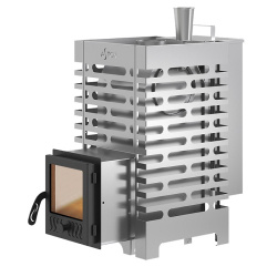 Печь для бани ASTON 16 INOX стекло АКВА от Vishop.by 