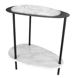 стол журнальный металларт м036 белый мрамор на Vishop.by 