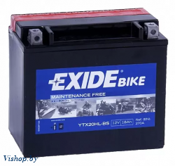 Мотоаккумулятор Exide ETX-20HL-BS (18 А/ч)