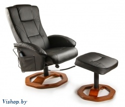массажное кресло calviano 92 с пуфом (черное) на Vishop.by 