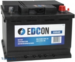 Автомобильный аккумулятор Edcon DC60540R (60 А/ч)