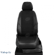 Автомобильные чехлы для сидений Toyota Yaris хэтчбек. ЭК-01 чёрный/чёрный