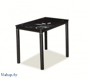 стол обеденный signal damar 60x80 черный на Vishop.by 