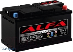 Автомобильный аккумулятор ALFA battery Hybrid R  AL 90.0 (90 А/ч)