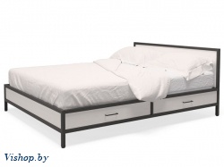 кровать двуспальная лофт км-3.8 ш на Vishop.by 