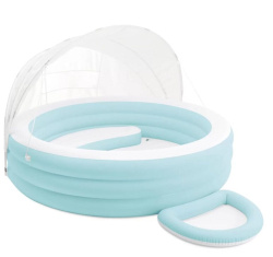 Надувной семейный бассейн с навесом 277х221х137см Intex 57195