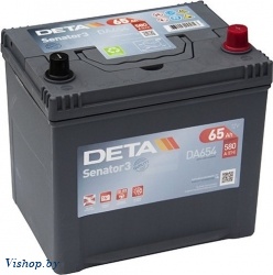 Автомобильный аккумулятор Deta Senator3 DA654 (65 А/ч)