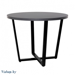 стол орлеан d90 антрацит металл черный на Vishop.by 