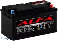 Автомобильный аккумулятор ALFA battery Hybrid R / AL 100.0 (100 А/ч)