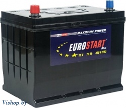 Автомобильный аккумулятор Eurostart Blue Asia L+ (70 А/ч)