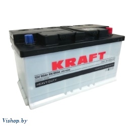 Автомобильный аккумулятор KrafT 90 R KR90.0 (90 A/ч)