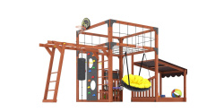 Детская площадка для дачи Савушка КУБ-4 Махагон