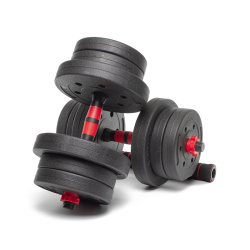 Набор композитных гантелей AMETIST 20 кг с соединительным грифом