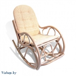 Кресло-качалка с подушкой МР 05/04 белый на Vishop.by 