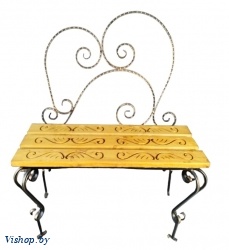 Скамейка завиток со спинкой С76 Саниджи