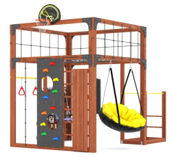 Детская площадка для дачи Савушка КУБ-1 Махагон