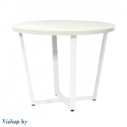 стол орлеан d120 дуб белый металл белый на Vishop.by 