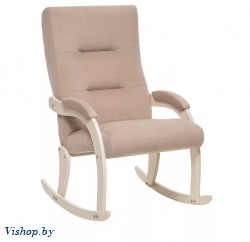 Кресло-качалка Leset Дэми слоновая кость ткань V 18 на Vishop.by 
