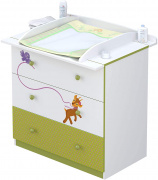 комод polini kids basic elly белый/зеленый на Vishop.by 