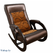 Кресло-качалка Бастион 3 Dark Brown+цветы (золото) на Vishop.by 