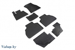 Резиновые коврики салона Сетка для BMW X7 G-07 2019- Черные