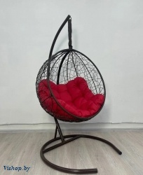 Подвесное кресло Скай SK-1002 S коричневый подушка красный на Vishop.by 