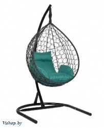 Подвесное кресло Скай 01 черный подушка зеленый на Vishop.by 