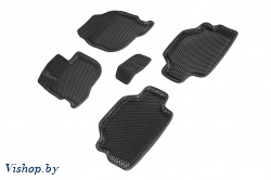 Коврики салона EVA 3D ромб для Mitsubishi Pajero Sport II 2008-2015 Черные