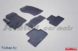 Резиновые коврики салона Сетка для Mitsubishi ASX 2010- Черные
