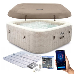 Бассейн-джакузи Intex PureSpa Chevron Deluxe (175x175x71 см)