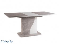 стол обеденный signal syriusz белый матовый/бетон эффект на Vishop.by 