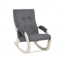 Кресло-качалка Leset Хилл слоновая кость Velur V32 на Vishop.by 