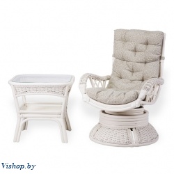 alexa комплект кресло вращающееся со столом белый на Vishop.by 