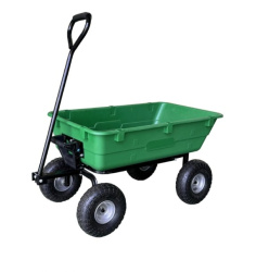 Садовая тележка-самосвал зеленая G202