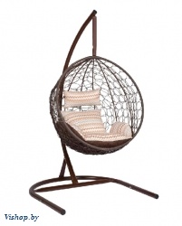 Подвесное кресло Скай 02 коричневый подушка зигзаг на Vishop.by 