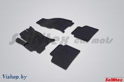 Резиновые коврики салона Сетка для Ford Mondeo III 2001-2006 Черные