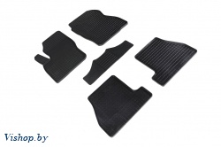 Резиновые коврики салона Сетка для Ford Focus III 2011-2015 Черные