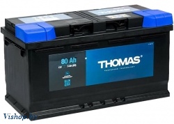 Автомобильный аккумулятор THOMAS R+ (80 А/ч)