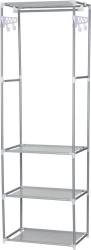 Вешалка напольная с полками для одежды 55х35x170см 