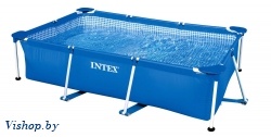Купить каркасный бассейн intex rectangular frame 58981/28272