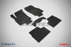 Резиновые коврики салона Сетка для Opel Astra H 2004-2015 Черные