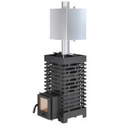 Печь для бани ASTON 20 стекло с баком на трубе 50л (AISI 439)