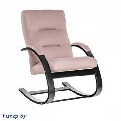 Кресло-качалка Leset Милано венге Velur V11 на Vishop.by 