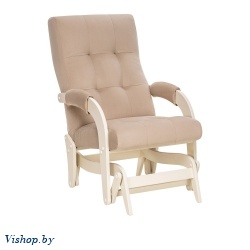 Кресло-маятник Leset Спринг слоновая кость Velur V18 на Vishop.by 