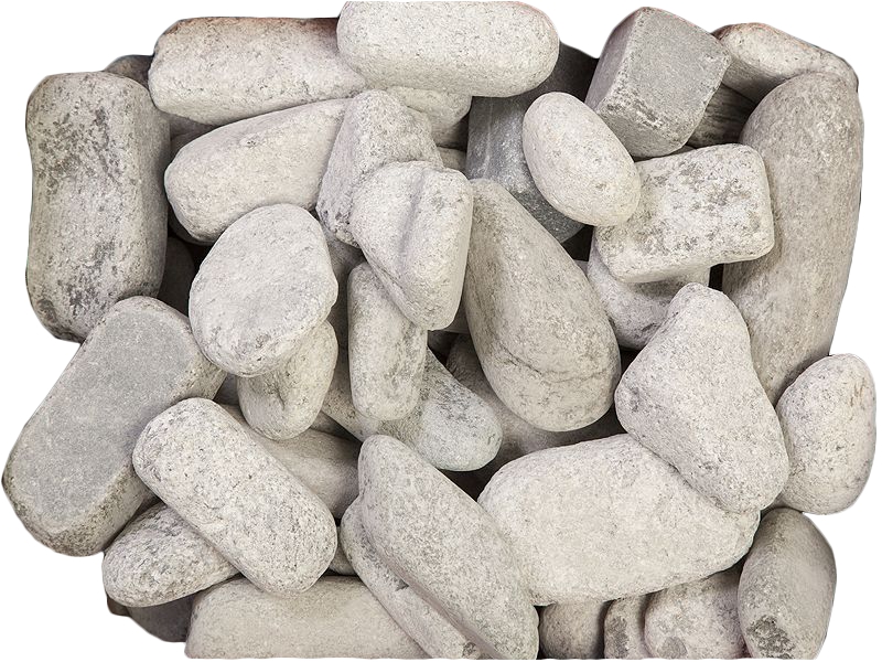 Камни для банных печей "Талькохлорит" обвалованный