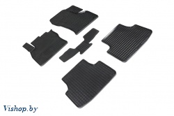 Резиновые коврики салона Сетка для Skoda Octavia A7 2013-2020 Черные